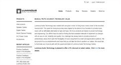Desktop Screenshot of luminousaudio.com